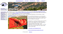 Desktop Screenshot of albanien.thomasbecher.de