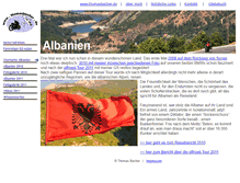 Tablet Screenshot of albanien.thomasbecher.de